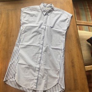 Madewell Cotton mixed stripe dress